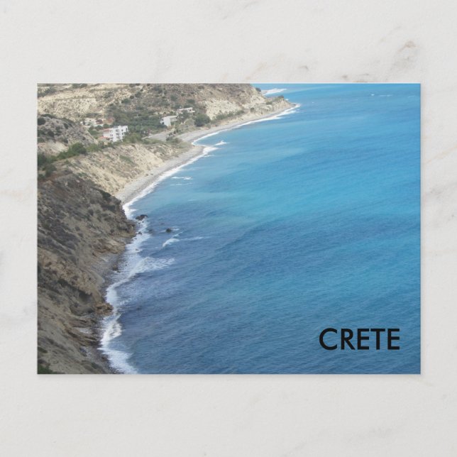Kreta entlang des Mittelmeers Postkarte (Vorderseite)