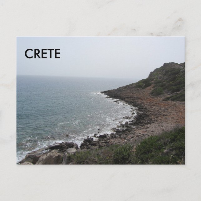 Kreta entlang des Mittelmeers Postkarte (Vorderseite)