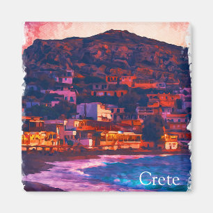 Kreta Griechenland Griechische Insel Aquarellmaler Magnet