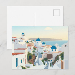 Kreta Griechenland Reise Kunst Vintage Postkarte