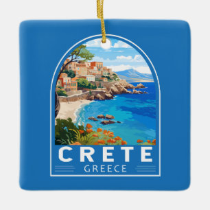 Kreta Griechenland Reisen Kunst Vintag Keramikornament