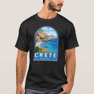 Kreta Griechenland Reisen Kunst Vintag T-Shirt