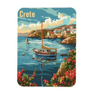 Kreta Griechenland Vintage Magnet