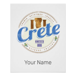 Kreta Island Griechenland Retro Vintag Holiday Sou Poster