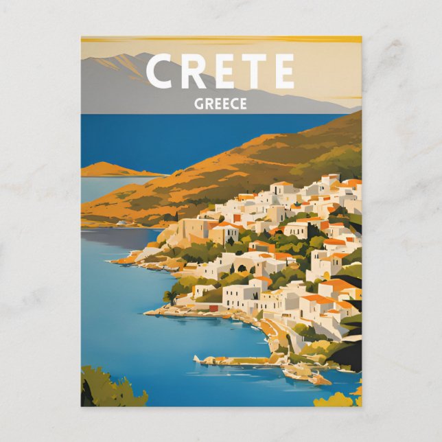 Kreta Postkarte (Vorderseite)