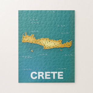 Kreta-Reisekartenplakat Puzzle