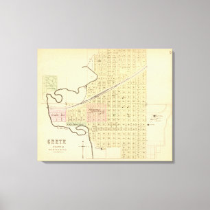 Kreta und Saline Landkreis, Nebraska Leinwanddruck