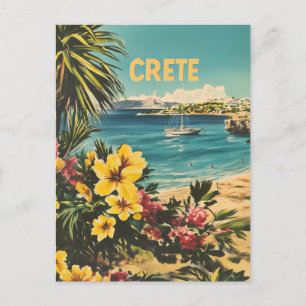 Kreta vintage postkarte