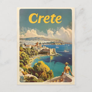 Kreta Vintage Postkarte