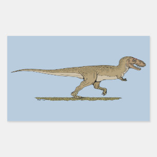 Kretakeale Dinosaurier Tyrannosaurus rex Rechteckiger Aufkleber
