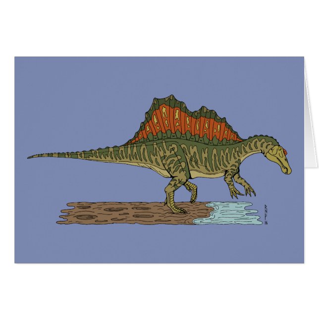 Kretakhaltiger Dinosaurier Spinosaurus (Vorderseite (Horizontal))