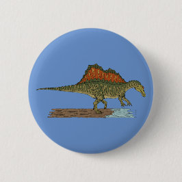 Kretakhaltiger Dinosaurier Spinosaurus Button