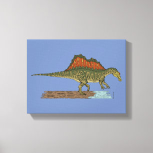 Kretakhaltiger Dinosaurier Spinosaurus Leinwanddruck
