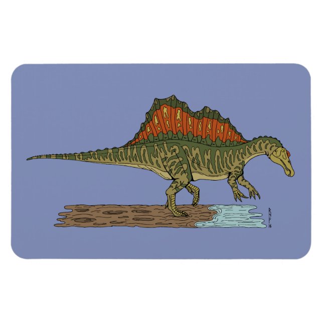 Kretakhaltiger Dinosaurier Spinosaurus Magnet (Horizontal)
