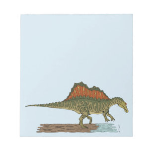 Kretakhaltiger Dinosaurier Spinosaurus Notizblock
