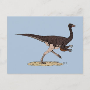 Kretakischer Dinosaurier Ornithomimus Postkarte