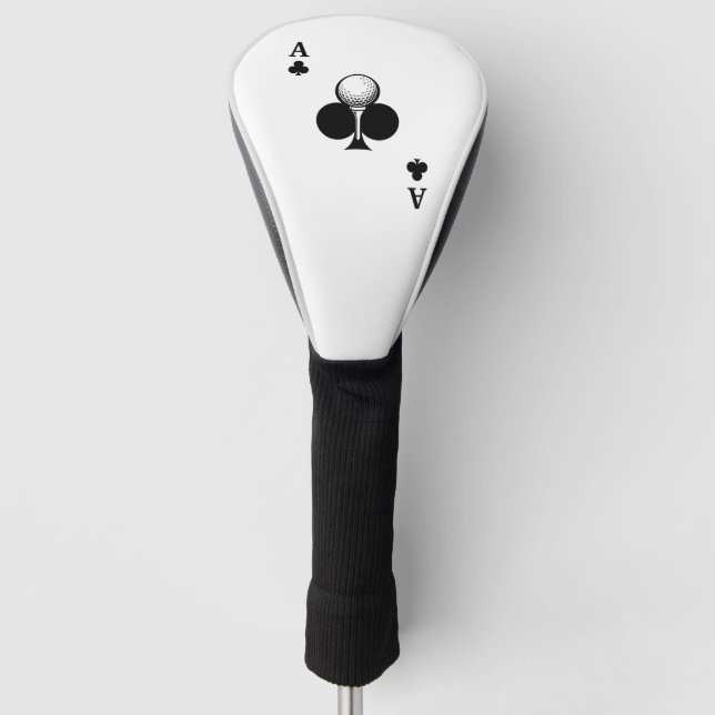 Kreuz-Ass Golf Headcover (Vorderseite)