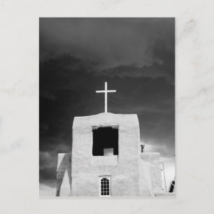 Kreuz auf der ältesten Kirche, San Miguel, Santa F Postkarte