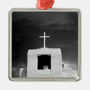 Kreuz auf der ältesten Kirche, San Miguel, Santa  Ornament Aus Metall
