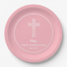 Kreuz | Baby Pink Communion Taufe Christening