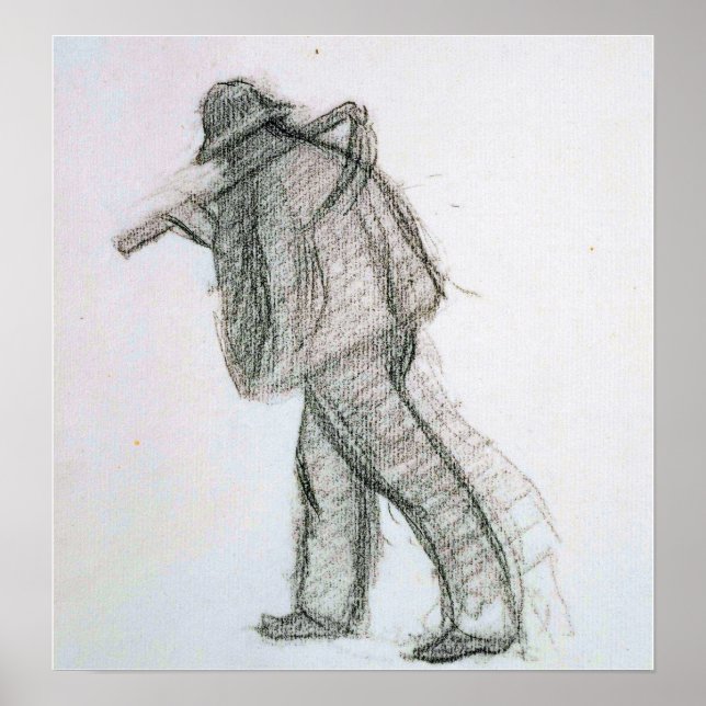 Kreuz - Bauer mit Scythe Poster (Vorne)