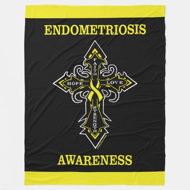 Kreuz/Bewusstsein.. Endometriose Fleece Blanket (Vorderseite)