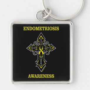 Kreuz/Bewusstsein...Endometriose Schlüsselanhänger
