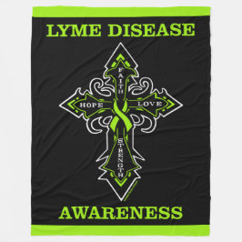 Kreuz/Bewusstsein.. Lyme-Krankheit Fleecedecke