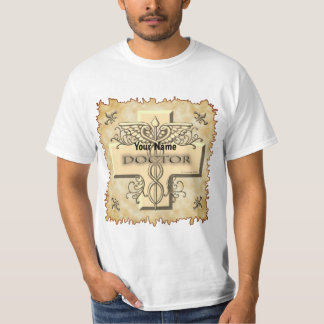 Kreuz Caduceus Arzt  T-Shirt
