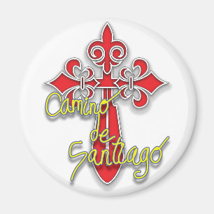 Kreuz Camino Des Santiago Magnet