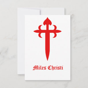 Kreuz des heiligen Jakobus Heiligenbild Vateruns Dankeskarte