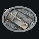 Kreuz des Schutzes Ovale Gürtelschnalle<br><div class="desc">Kreuz des Schutzes</div>