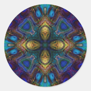 Kreuz des Tabernacle Runder Aufkleber