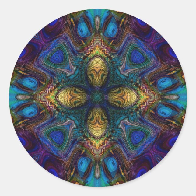 Kreuz des Tabernacle Runder Aufkleber (Vorderseite)