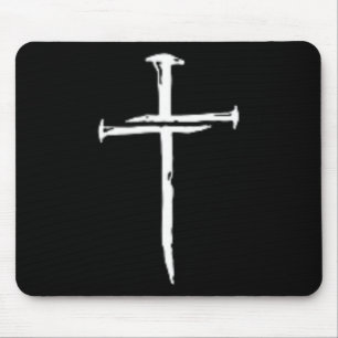 Kreuz Drei Nägel Christlich Vintage 1 Kreuz 3 Nage Mousepad