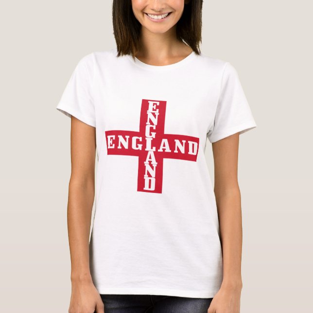 Kreuz Fußball-Englands St George T-Shirt (Vorderseite)