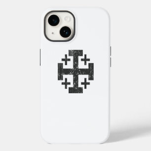 Kreuz Heiliges Land Grunge Religion Symbol Jerusal iPhone 14 Hülle