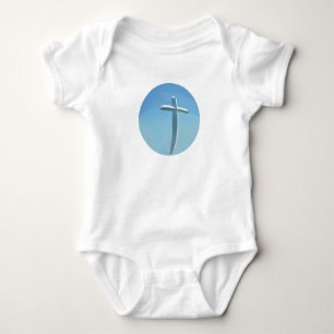 Kreuz im Kreis Baby Strampler