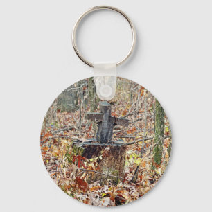 Kreuz im Wald Schlüsselanhänger