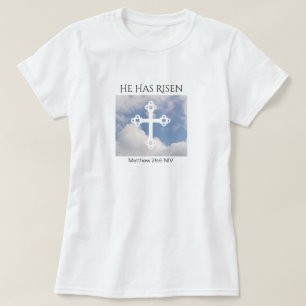 Kreuz in Cloudy Sky Auferstehung Blue Oaster Gesch T-Shirt