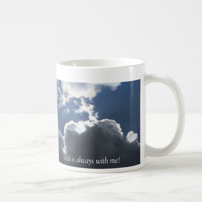 Kreuz in Wolken Tasse (Rechts)