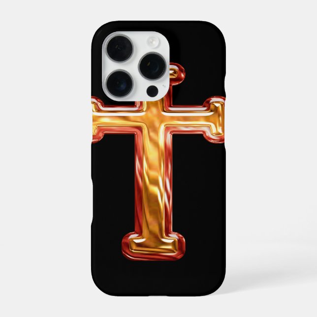 Kreuz iPhone Hülle (Rückseite)