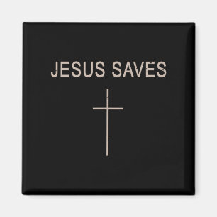 Kreuz Jesus Retten Minimalistischer Christlicher G Magnet