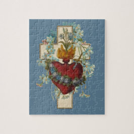 Kreuz Jungfrau Maria imakulieren Herz Religiös Puzzle