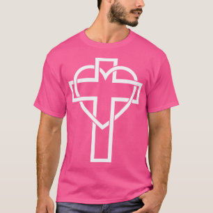 Kreuz mein Herz Lob Jesus Christentum Faith Chu T-Shirt