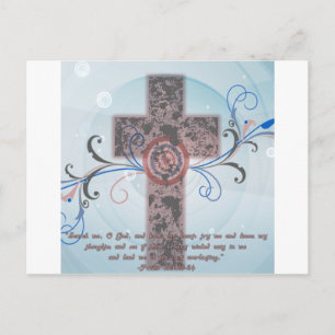 Kreuz mit der Schrift Postkarte