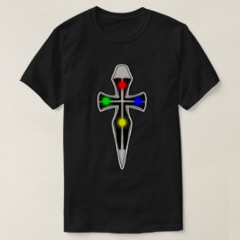 Kreuz mit Edelsteinen T-Shirt