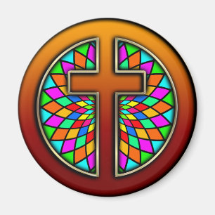 KREUZ MIT STAINGLAS MAGNET