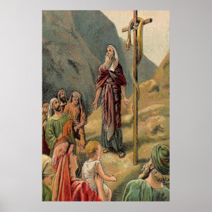 Kreuz mit toter Schlange Poster