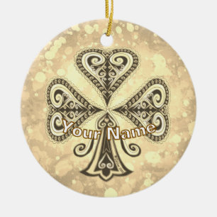 Kreuz Poker Keramik Ornament